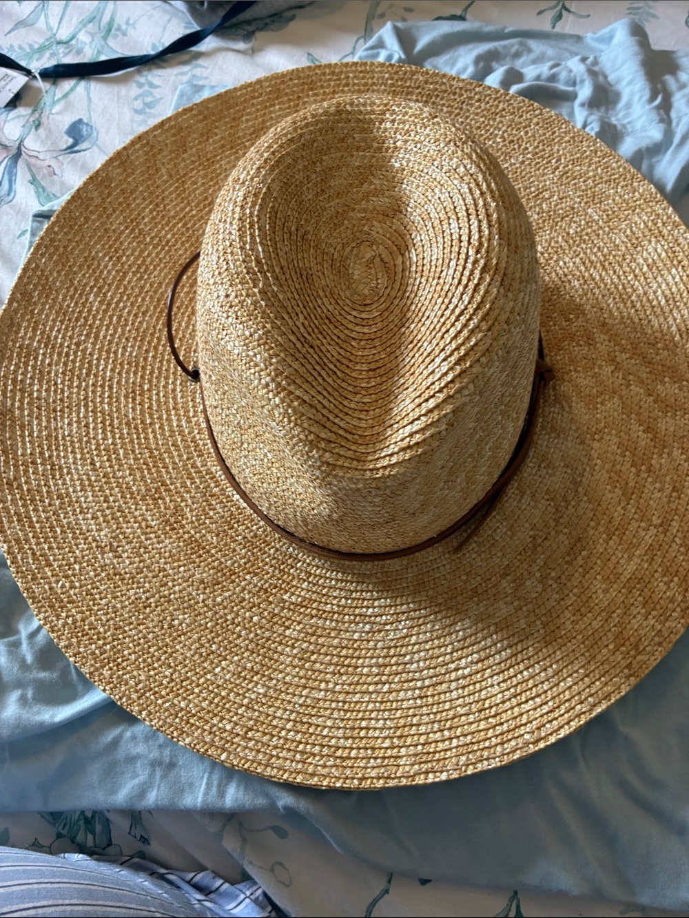 Wide-Brim Straw Sun Hat WYETH